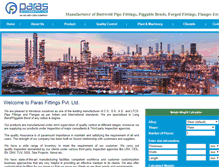 Tablet Screenshot of parasfittings.com